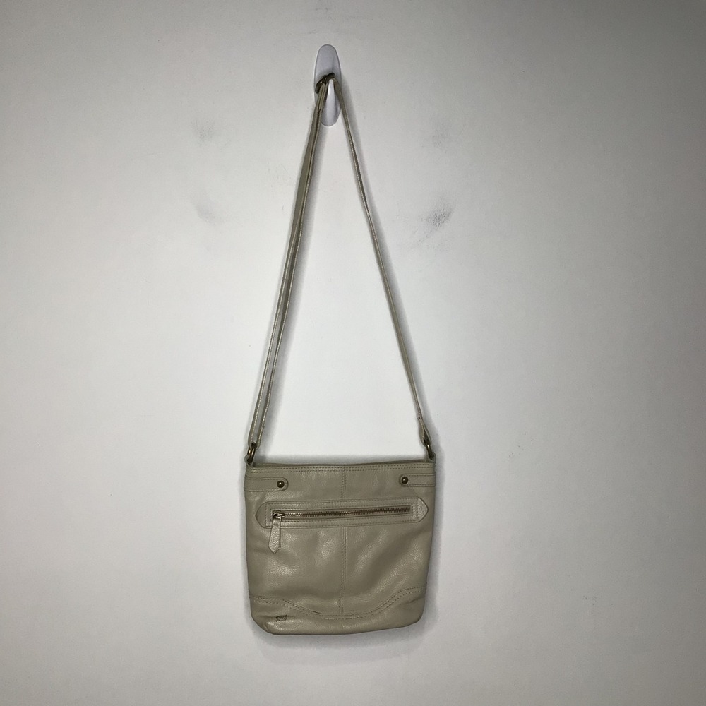 Born tan‎ leather crossbody bag